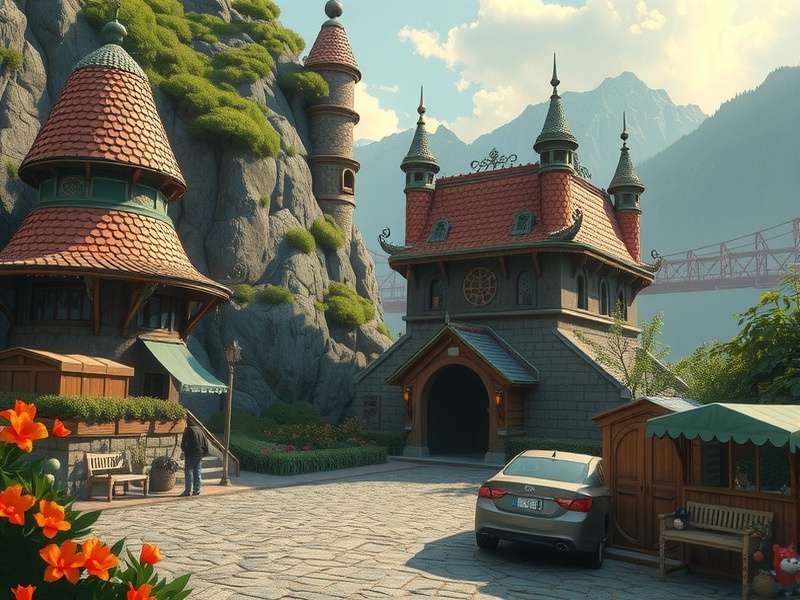 A person playing GeoGuessr on a laptop, looking at a street view scene