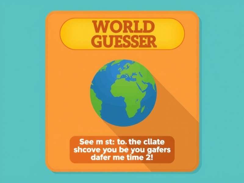 A person playing GeoGuessr on a laptop with a world map in the background