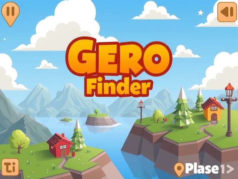 GeoFinder Game interface showing a street view location challenge