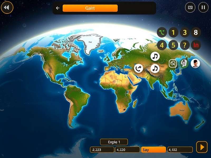 GeoGuessr game interface showing a street view location with a world map