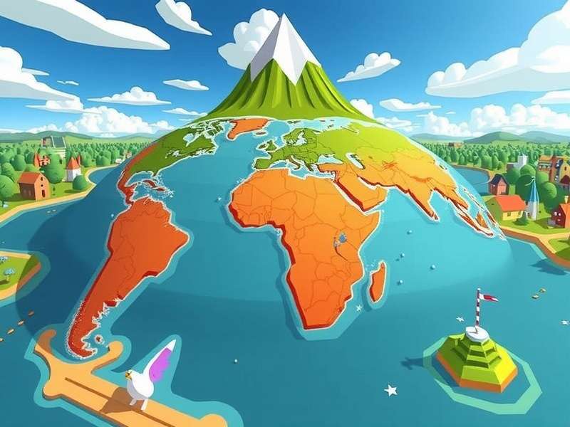 Street view of a scenic road representing GeoGuessr gameplay