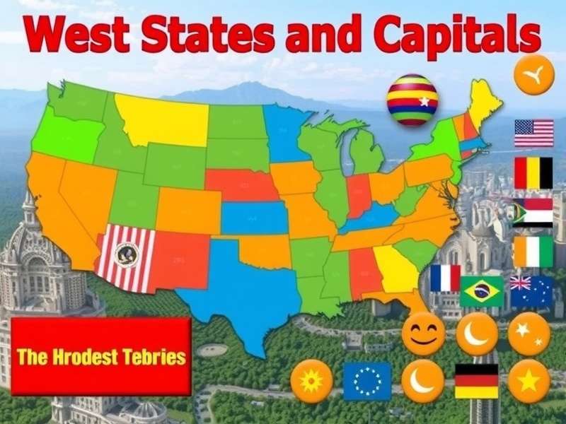 Interactive map highlighting the Western United States for GeoGuessr