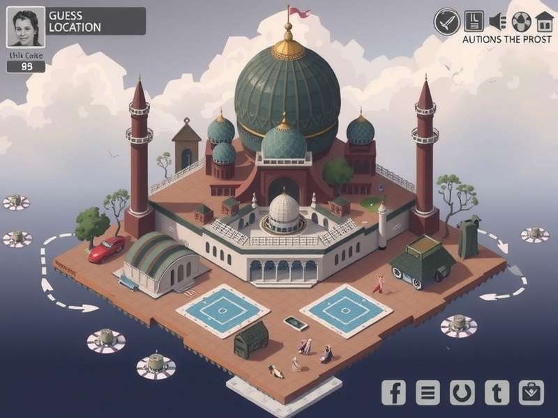 Person playing GeoGuessr on multiple screens