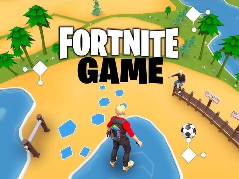 Fortnite and Geoguessr crossover gameplay