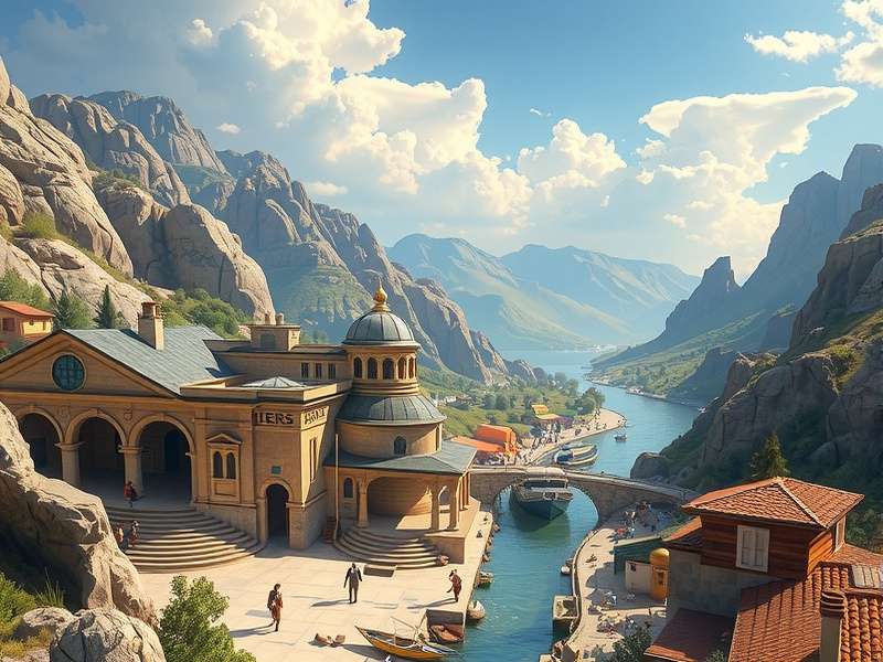 A person playing a geography guessing game on a laptop, with a world map in the background.