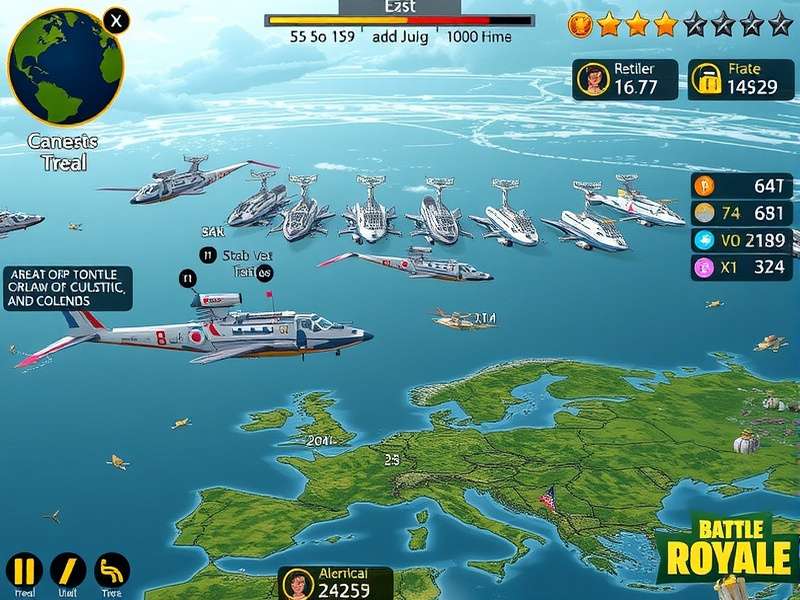 Competitive Geoguessr gameplay screen showing multiple players in a Battle Royale match