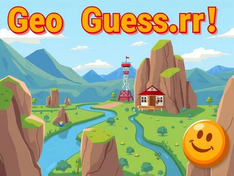 A person playing GeoGuessr on a laptop with a world map visible