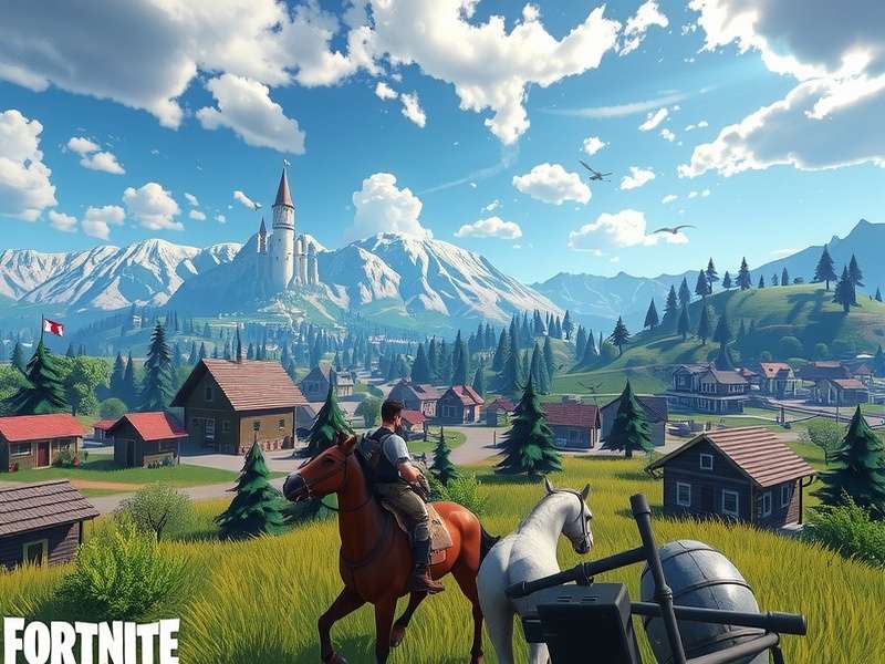 Comparative analysis of Fortnite map locations and real-world GeoGuessr imagery