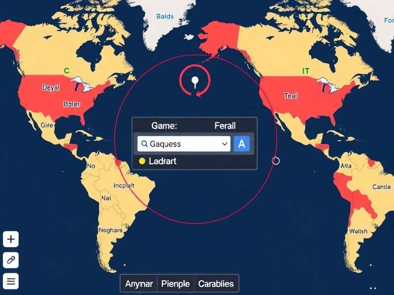 Visual representation of GeoGuessr algorithm selecting locations on a world map