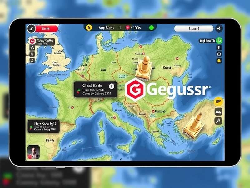 GeoGuessr Gameplay on Computer Screen