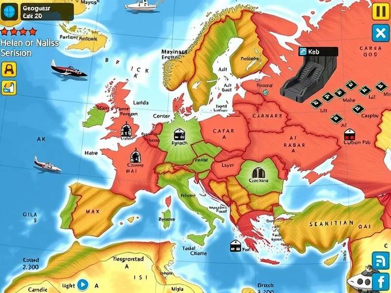 A person playing GeoGuessr on a laptop, analyzing a Street View image