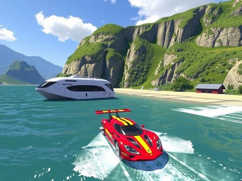 GeoGuessr gameplay in GTA 5 with a virtual map overlay