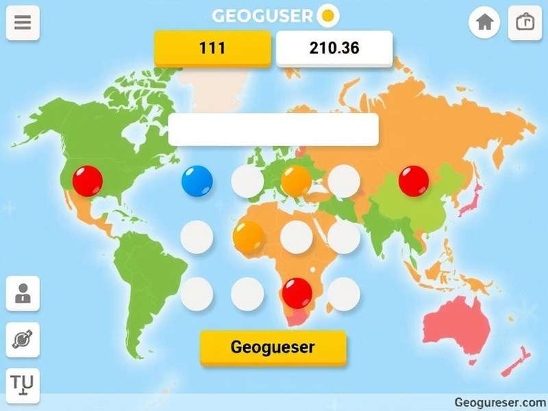 World map showing locations accessible in free GeoGuessr modes