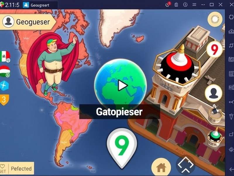 Geoguessr free gameplay on world map
