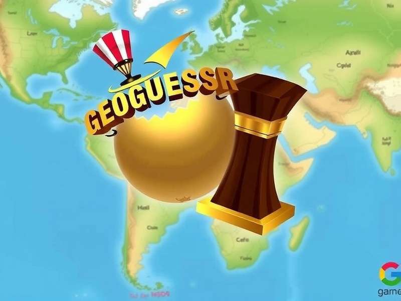 World map with location pins highlighting GeoGuessr gameplay