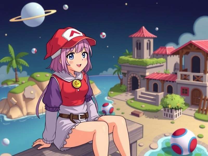 Geoguessr Gamer Girl exploring a virtual world map with a laptop and globe