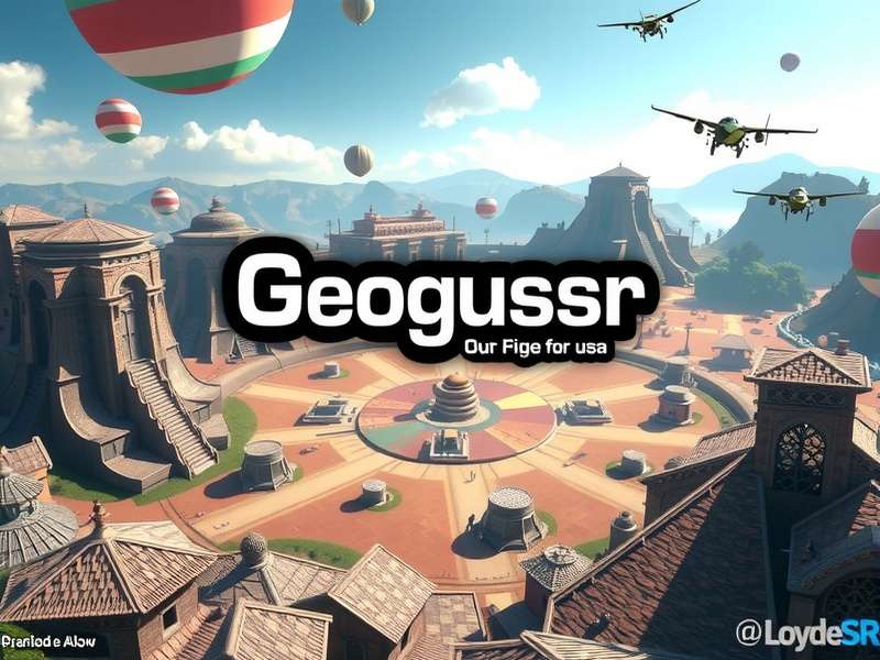 GeoGuessr Gratuit – Free geographical exploration game interface showing a world map and street view