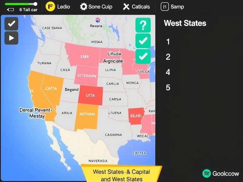 Scenic view of the American West with mountains and desert landscape, representing the West States And Capitals Geoguessr Game Code region