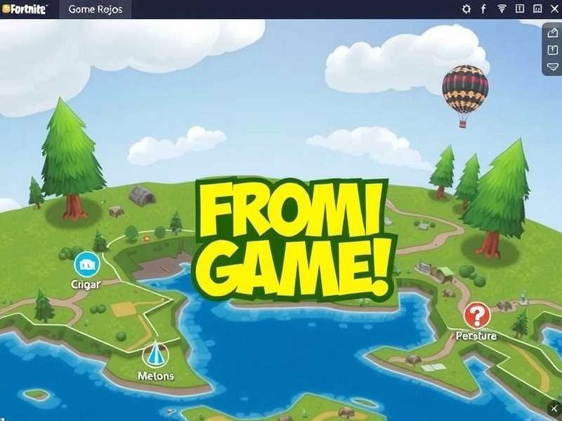 Fortnite GeoGuessr gameplay preview showing a globe and map markers with Fortnite theme