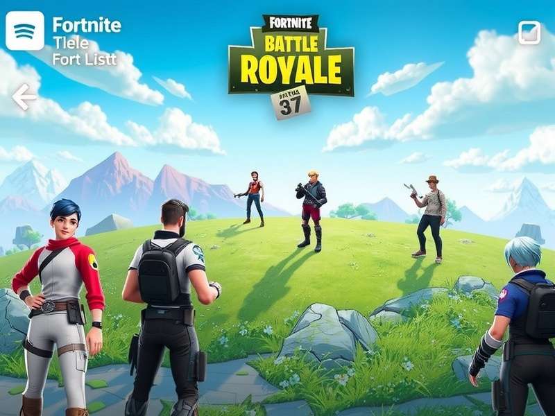 Fortnite GeoGuessr Game Play Squad Strike mode – 4 players collaborating on a location guess